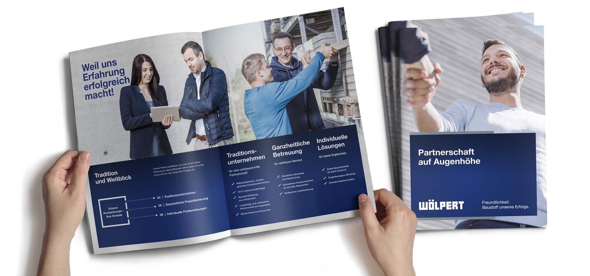 OPUS Marketing / Baustoffhandel / strategische Markenkommunikation / B2B / Broschüre