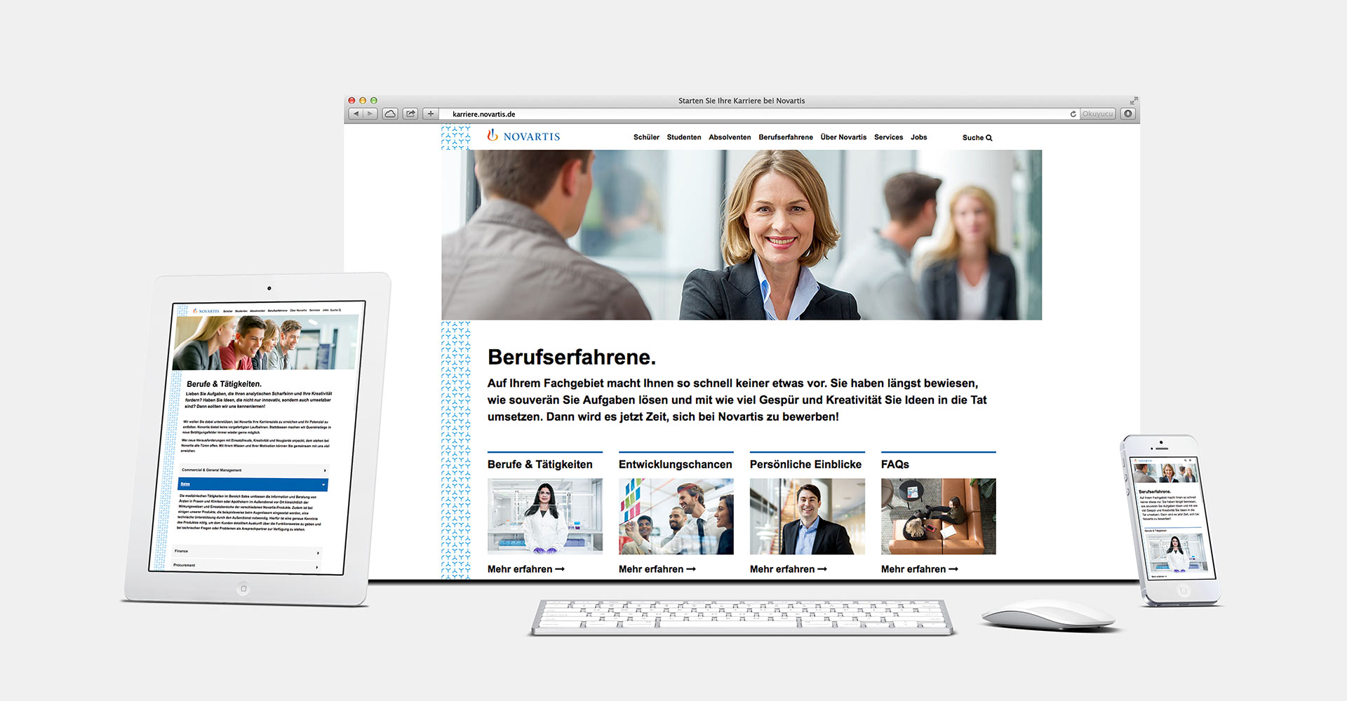 OPUS Marketing / Projekte / Novartis Deutschland / Karriereseite Refresh