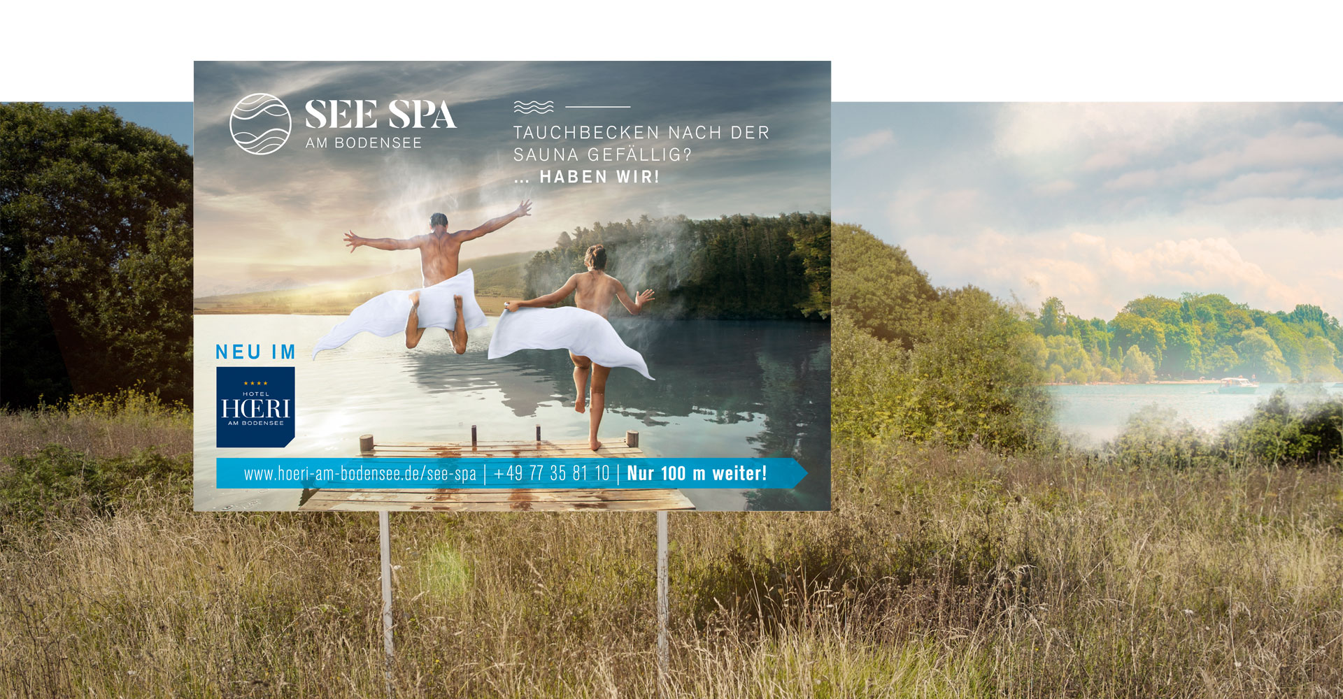 OPUS Marketing / Projekte / See Spa / Großflächenwerbung / Plakat