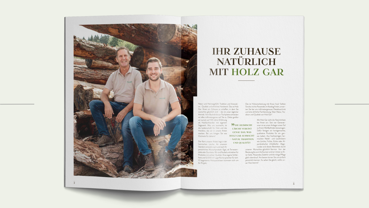 OPUS Marketing / Holz Gar / Print