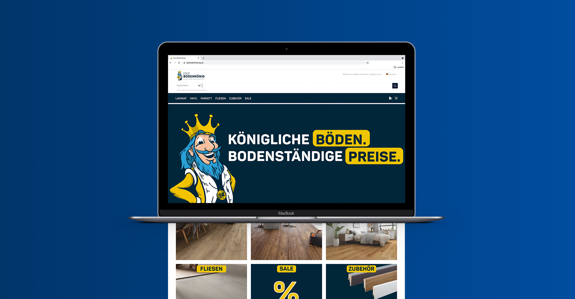 OPUS Marketing / Projekte / Bodenkönig Onlineshop